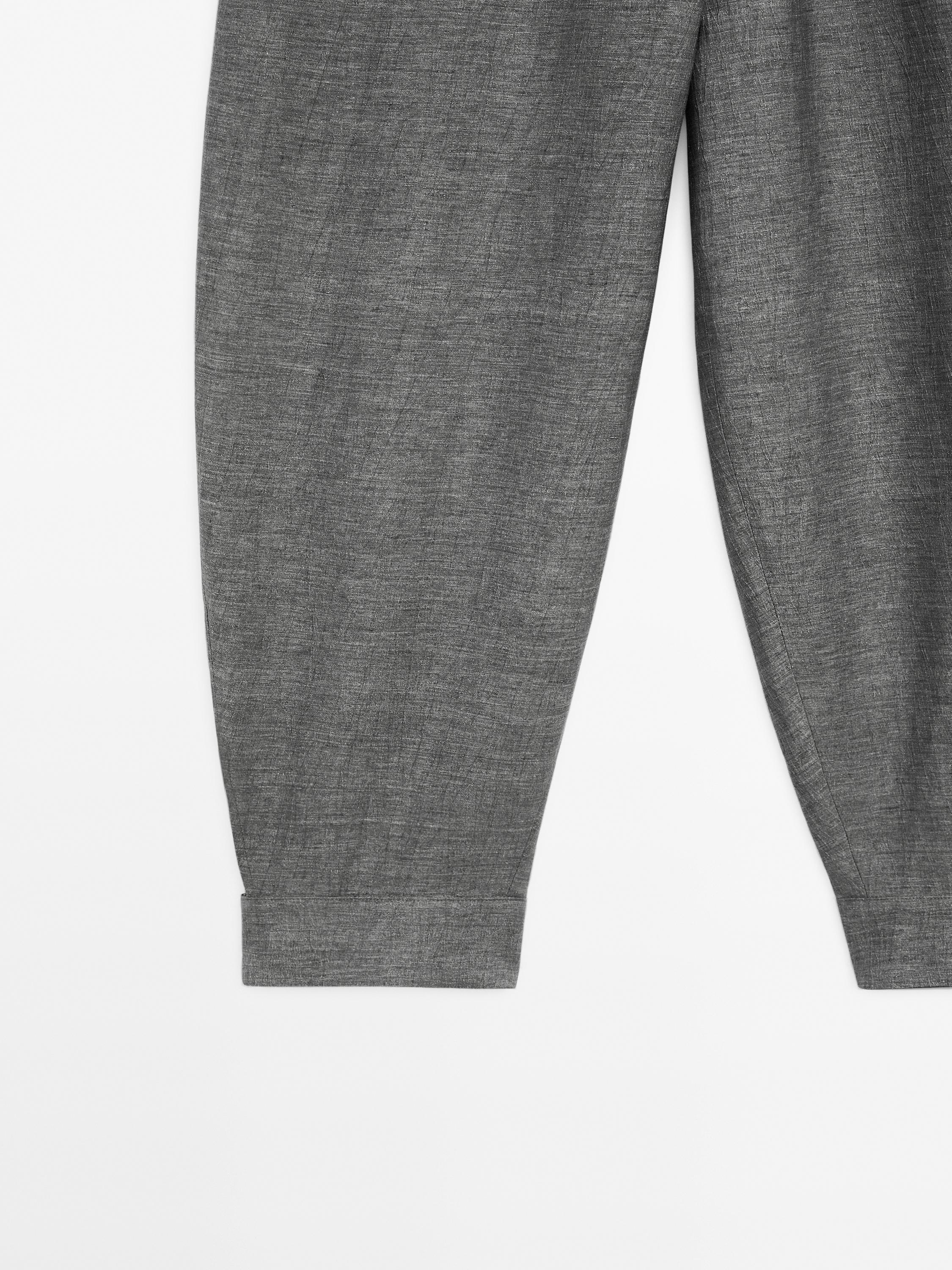 Sarouel trousers with button details